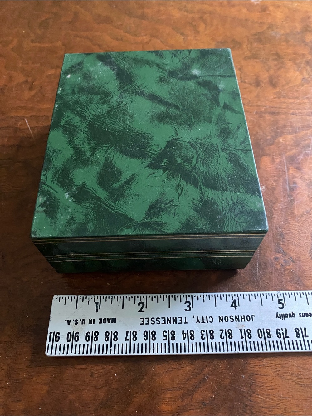 Longines Watch Box vintage presentation case green & gold sailing ship flagship - Picture 4 of 4